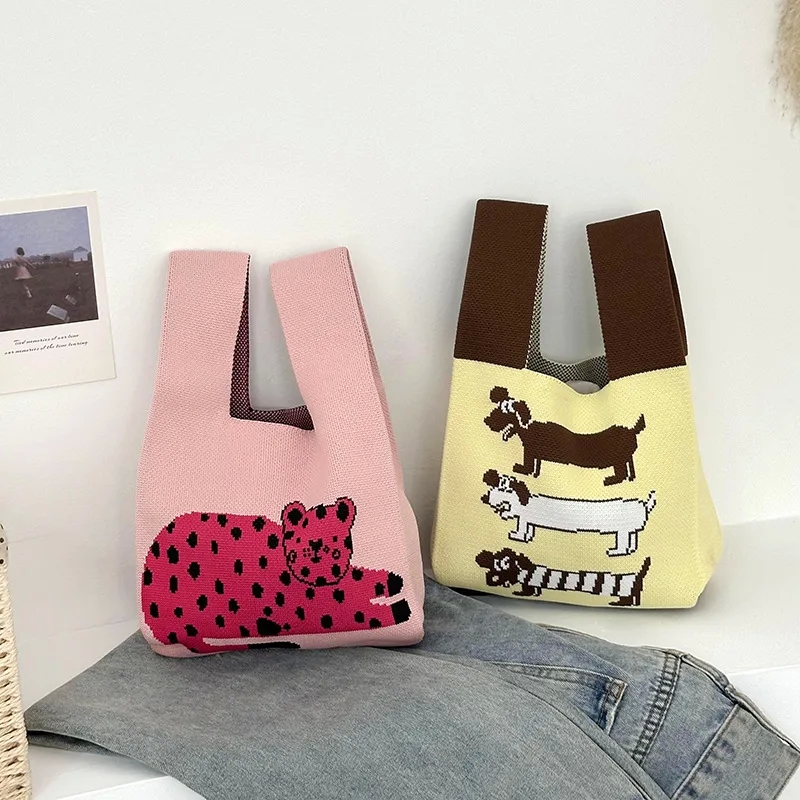 kids sleeping bags Vintage-style One-of-a-Kind Color Block Medium Handbag - Casual Square Open tote bags Design 5 senses gift bags