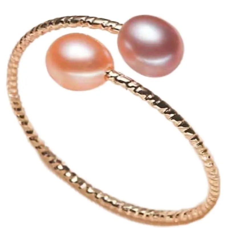 precious stones high end jewelry Sustainable Artsy Freshwater Pearl Open Rings in High-Quality gold and high end jewelry Copper Alloy high end jewelry turquoise