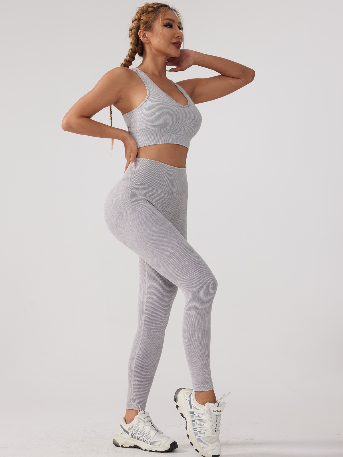 women's 49ers clothing Sustainable Bohemian Upcycled Nylon keppal women's clothing Spandex U-Neck Vest & Leggings Set harris scarfe women's clothing sale