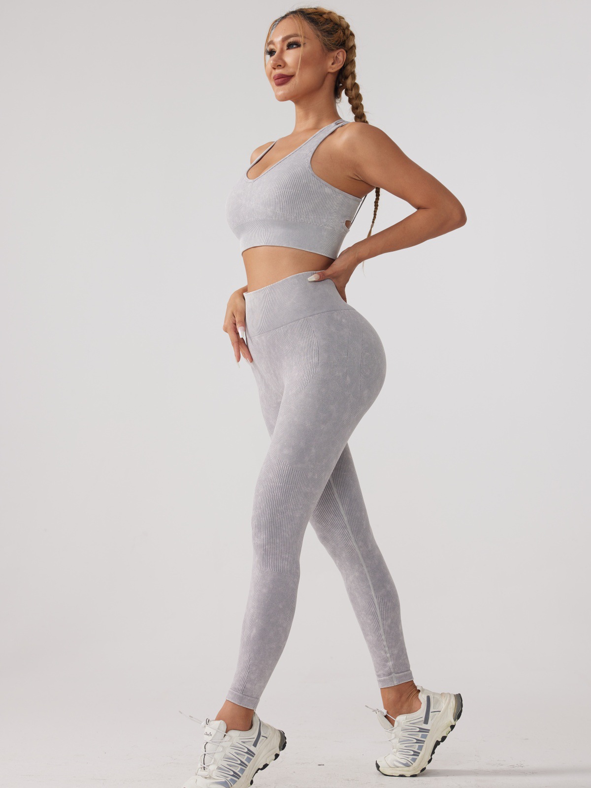 women's clothing jcpenney Sustainable Bohemian Upcycled Nylon Spandex U-Neck women's clothing massimo dutti Vest & Leggings Set women's clothing rebecca minkoff