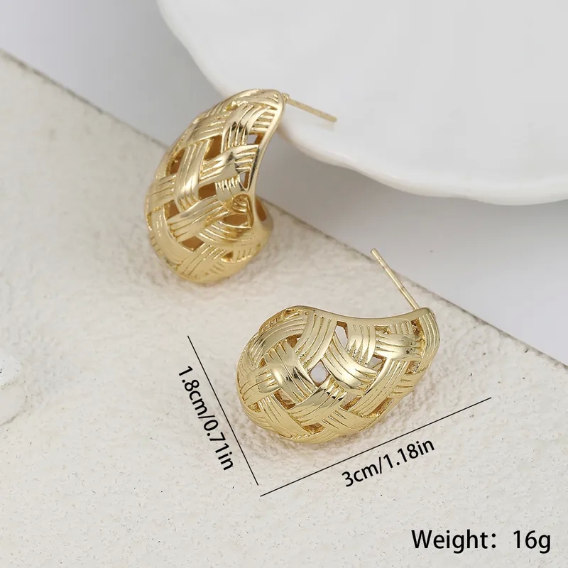 women's fine jewelry Minimalist Artsy High-Fashion Stainless Steel Hollow Water Droplet paul medawar fine jewelry Ear Studs - Authentic and Multifunctional fine jewelry appraisal