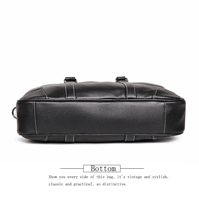 about coach bags Retro Matte Men's Genuine Leather Briefcase: Weatherproof Crossbody jamie bags Bag with Large Capacity for Computers bags for sale
