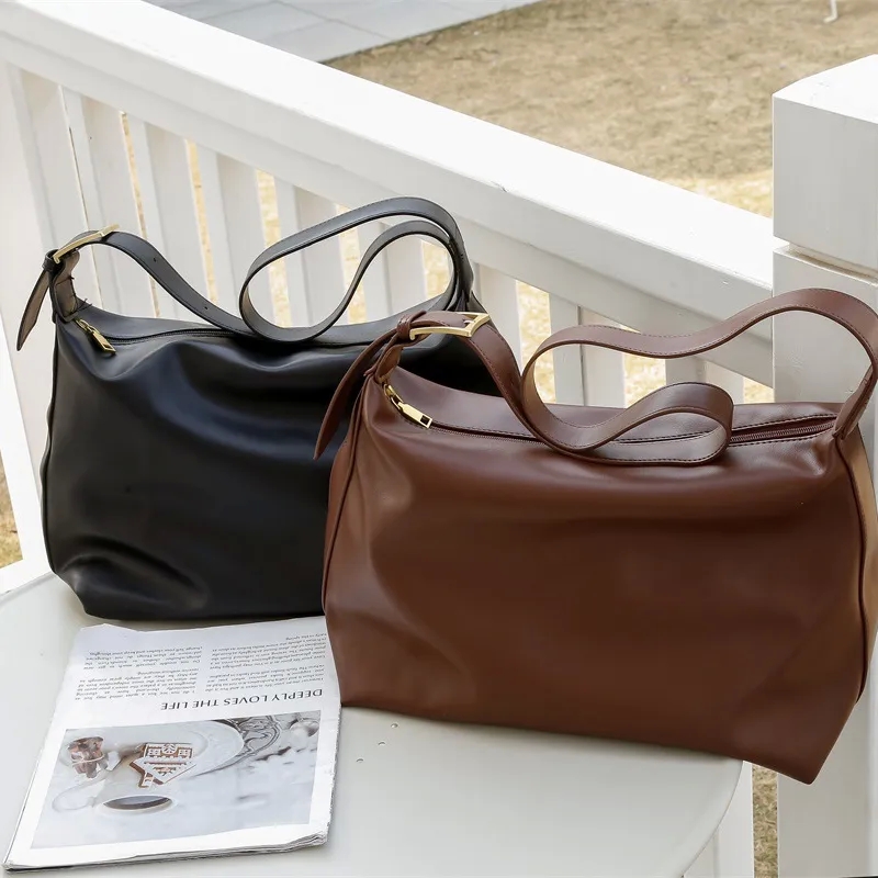 bags boards Trendsetting Women's Soft Leather Tote: Large Capacity Commuter Crossbody bags in style 2024 & Shoulder Bag - Customizable Option 64 gallon trash bags