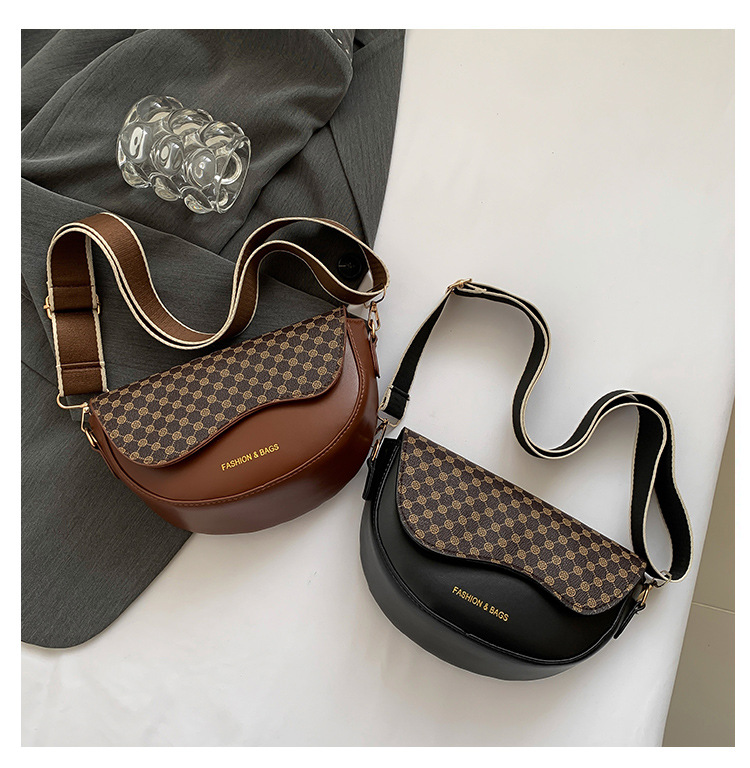bags kids Elegant Women's Vintage 240 tetley tea bags Leopard Semi-Circle Saddle Bag - Custom Glossy PU Leather, Non-Toxic, Discounted Price bags team names