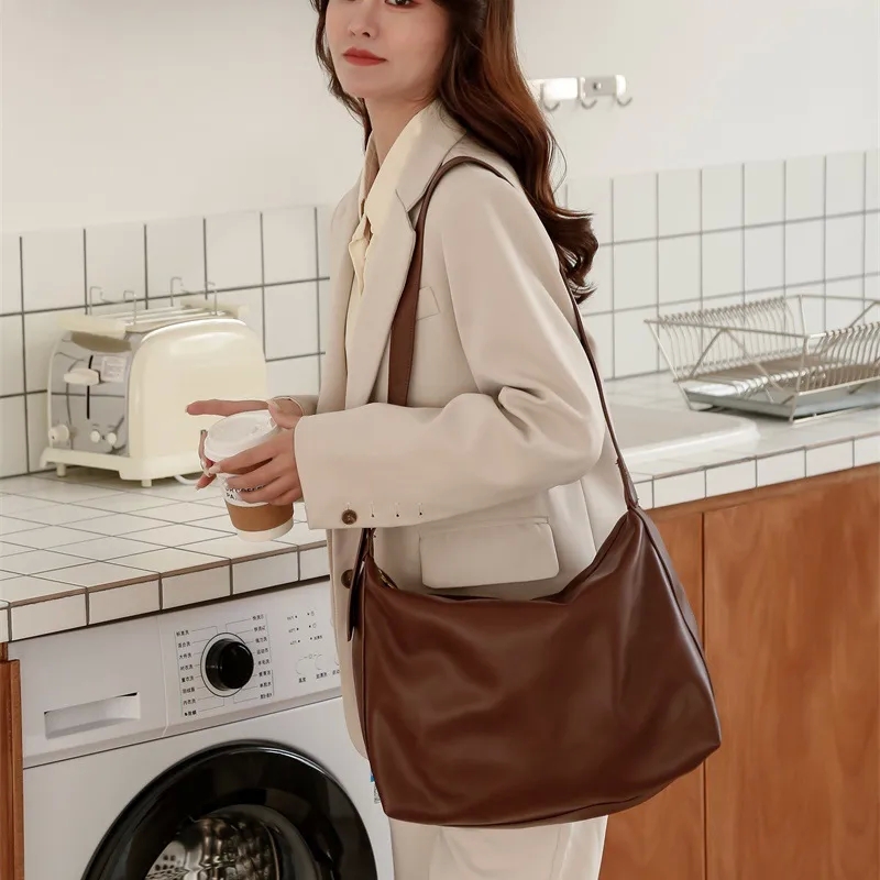 bags made from sails Trendsetting Women's Soft Leather Tote: Large Capacity Commuter Crossbody & bags near me Shoulder Bag - Customizable Option 6 mil trash bags