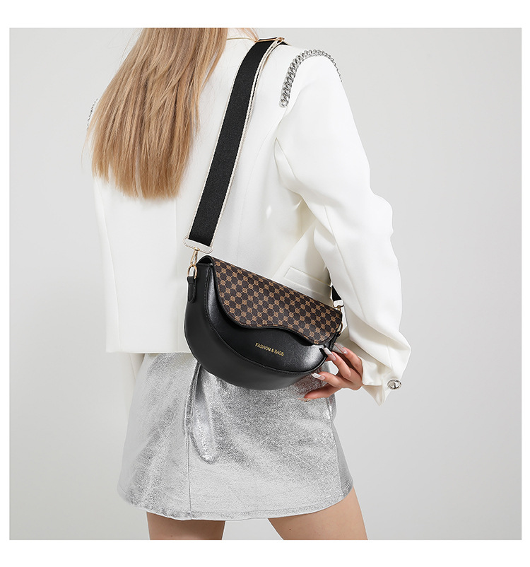 bags ysl sale Elegant Women's Vintage Leopard Semi-Circle Saddle Bag - Custom Glossy PU lululemon bags Leather, Non-Toxic, Discounted Price how to get rid of eye bags