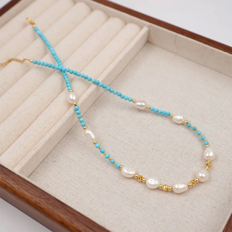 best high end jewelry box Luxury Glossy Freshwater Pearl Jewelry Set - Scratch-Resistant 304 Stainless high quality larimar jewelry Steel with Sleek Design a high-end jewelry store