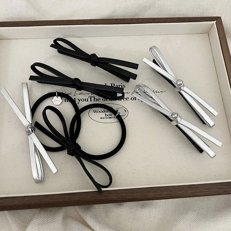 bride hair accessories Affordable Unisex Retro Ethnic Leather Bow Hairpin hair accessories juda - Exclusive Front-to-forehead & Side Clip Deal halloween hair accessories