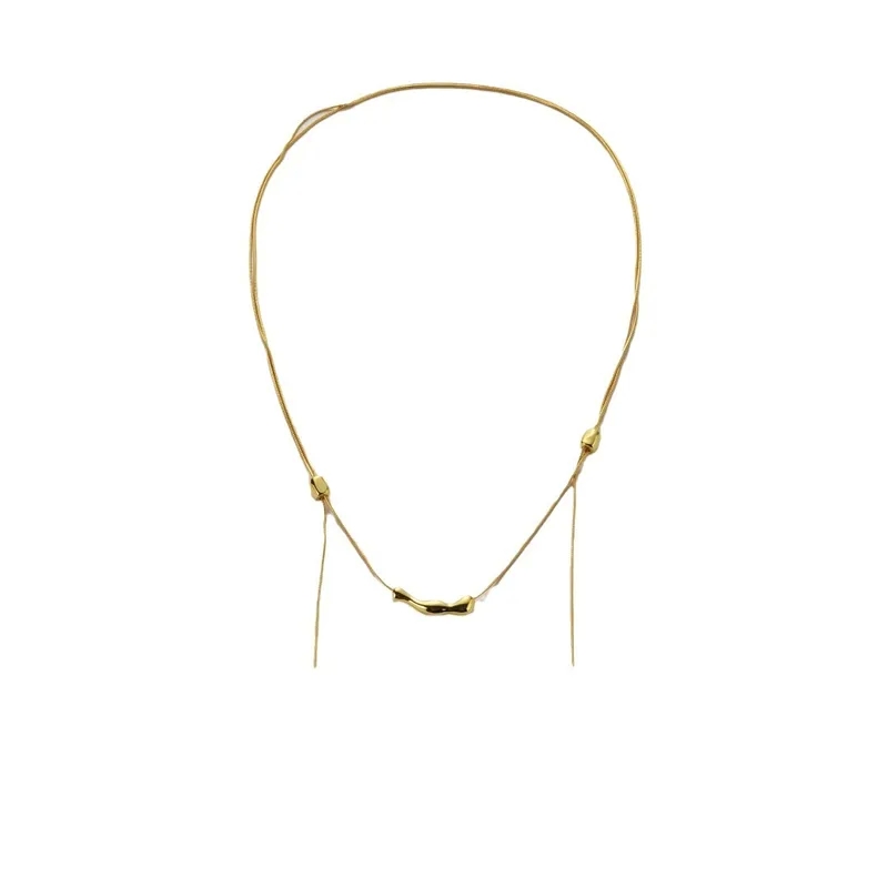 famous high end jewelry brands Vintage-Inspired Artisan-Made Polished Brass Geometric Necklace high jewelry 2023 Wholesale high end jewelry brands for men