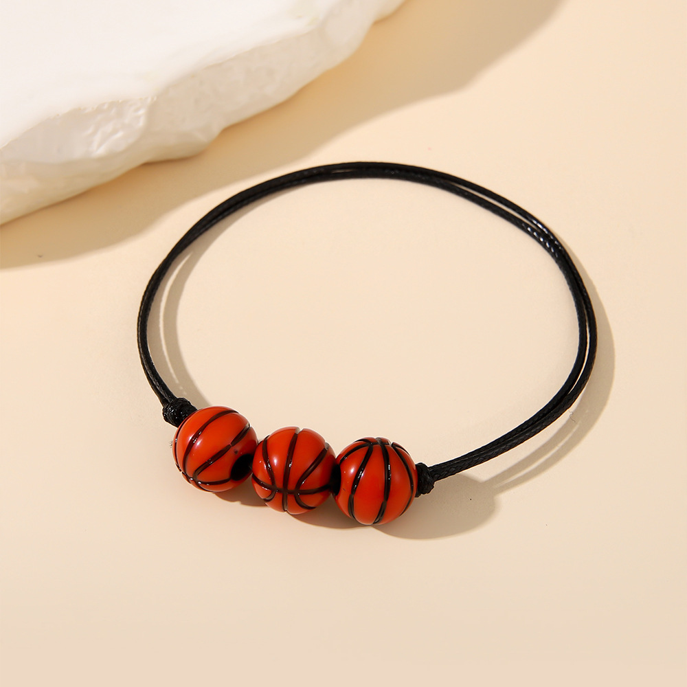 fashion jewellery 925 Colorful 424 jewelry Acrylic Leather Sports Bracelets - Sparkling One-of-a-Kind Basketball & Football Bold Design zivi fashion jewelry