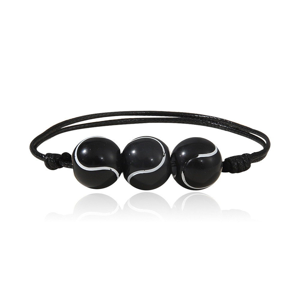 fashion jewelry meaning Colorful Acrylic fashion jewelry trends 2024 Leather Sports Bracelets - Sparkling One-of-a-Kind Basketball & Football Bold Design fashion jewelry wholesale suppliers