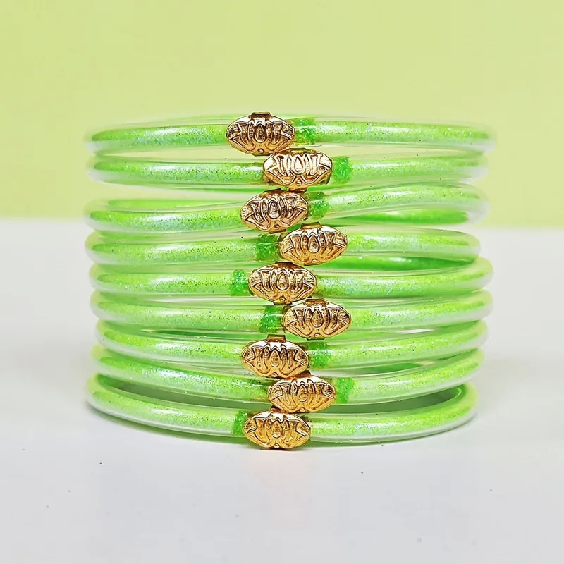 Ethically Made Bohemian Chic High-Fashion Solid Silica Gel Bangle