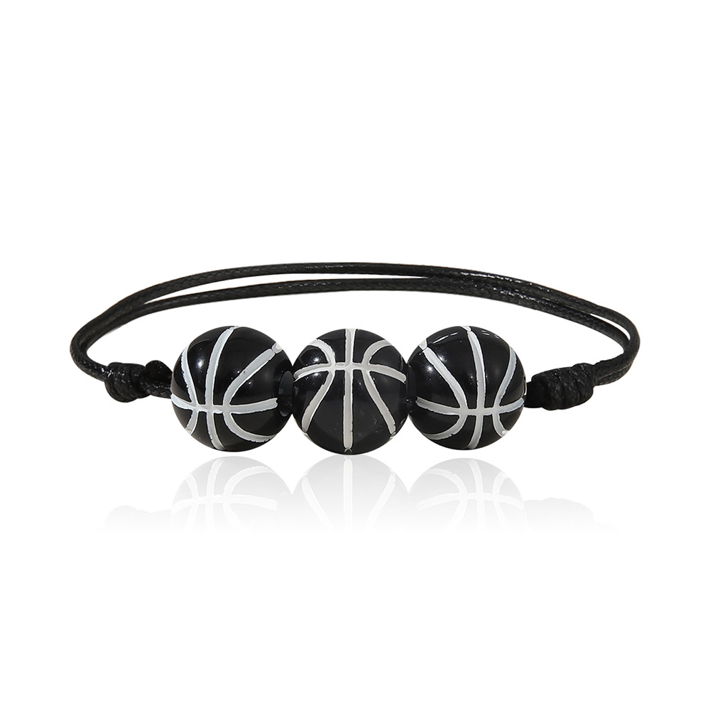 fashion jewelry valparaiso Colorful Acrylic Leather Sports Bracelets - Sparkling One-of-a-Kind Basketball & Football pearl fashion jewelry Bold Design kesa plan fashion jewelry