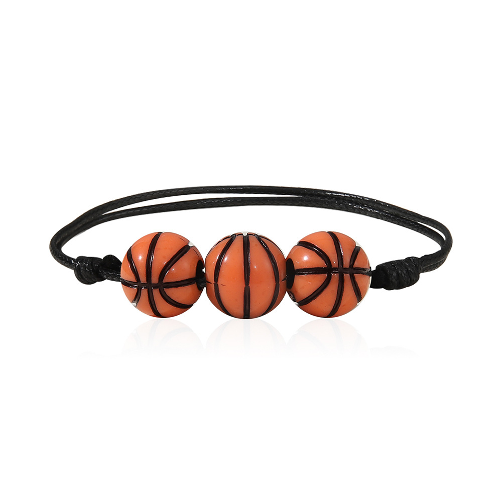 fashion zone jewelry Colorful Acrylic Leather Sports Bracelets - Sparkling One-of-a-Kind Basketball & y2k fashion jewelry Football Bold Design tiffany fashion jewelry