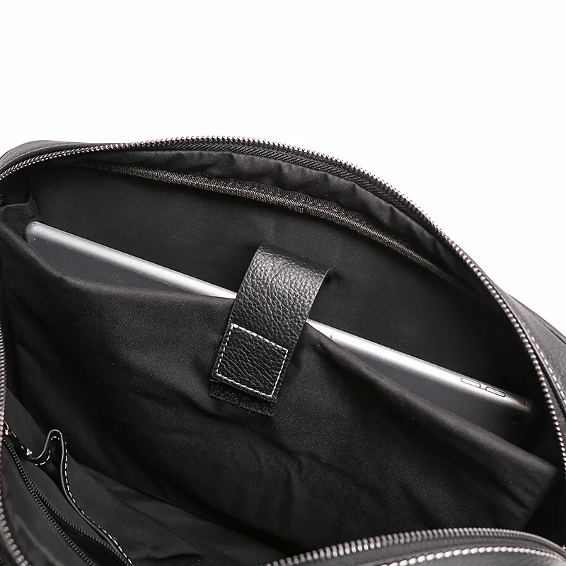 guess bags Retro Matte Men's 80s bags Genuine Leather Briefcase: Weatherproof Crossbody Bag with Large Capacity for Computers baggu bags