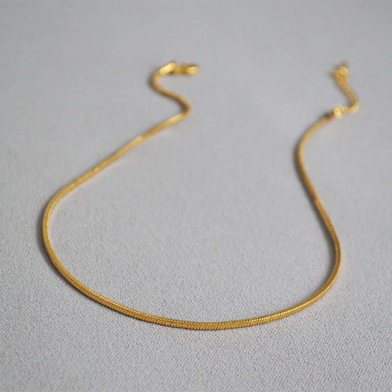 high-end jewelry stores toronto Exclusive Limited high end jewelry sales salary Stock: Timeless Brass Plated Necklace in Solid Color Design popular high end jewelry brands