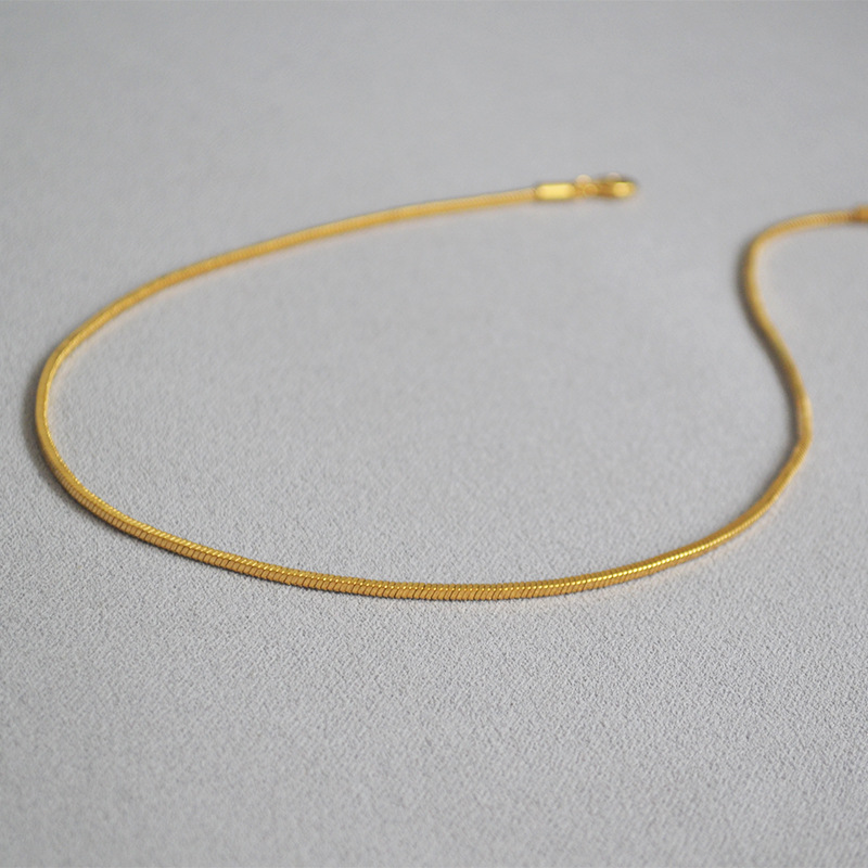high quality eyebrow jewelry Exclusive high end native american jewelry Limited Stock: Timeless Brass Plated Necklace in Solid Color Design high quality daith jewelry