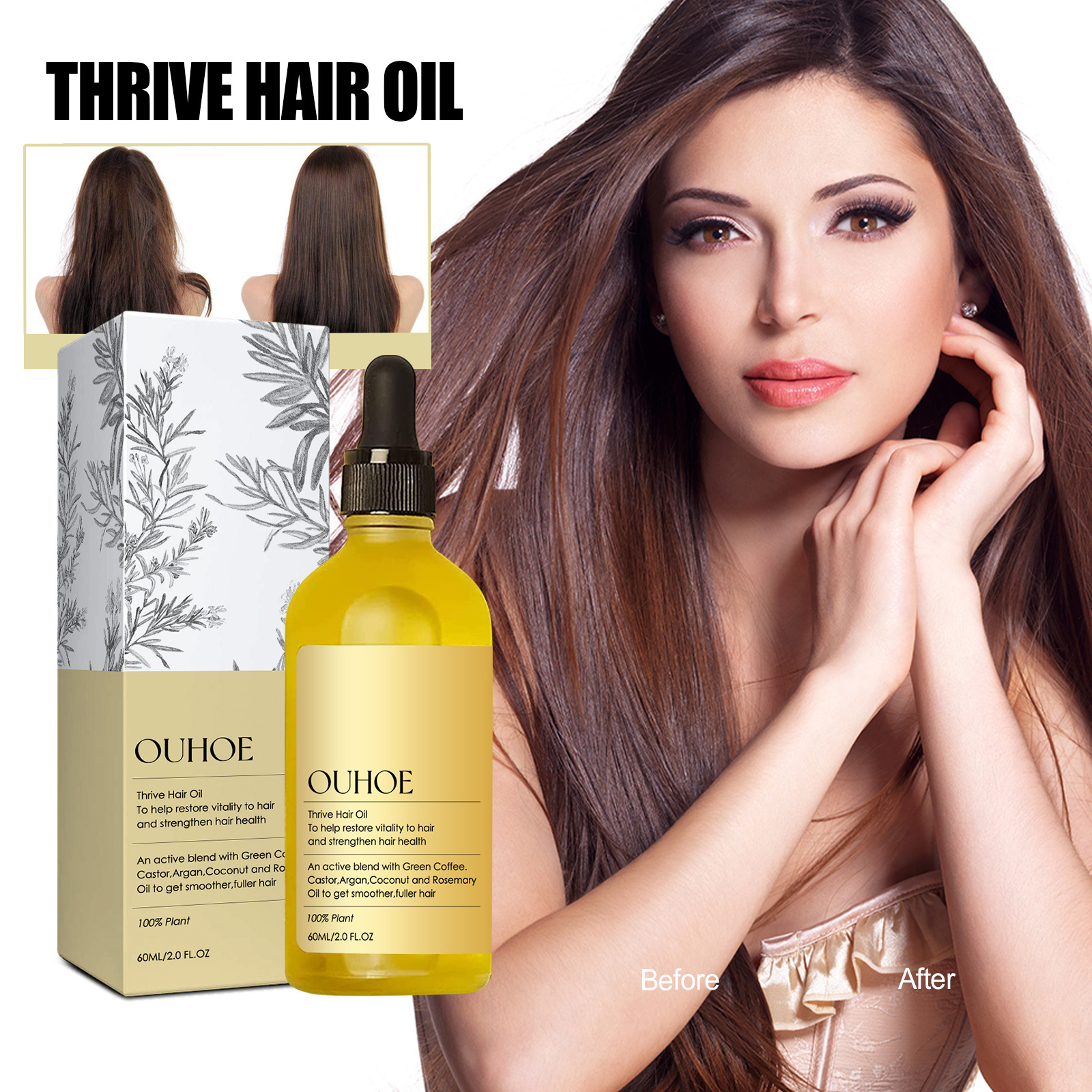 lotus beauty & health Luxurious health beauty zona Comfort Color Block Hair Oil - Romantic & Simple Style Personal Care Essential health&beauty-x leidsestraat 74