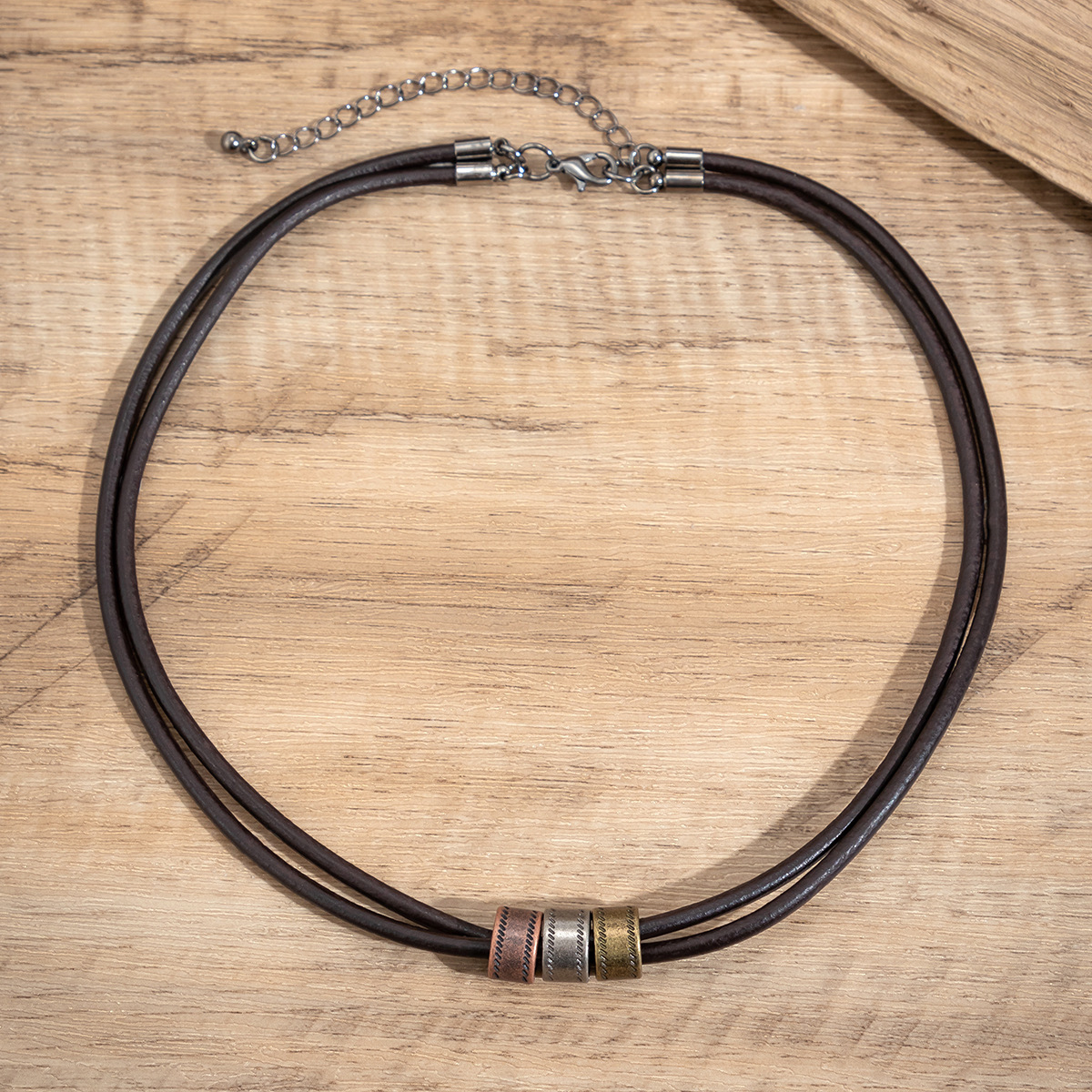 macy's men's jewelry necklaces Eco-Friendly Geometric PU Leather Alloy Men's used men's jewelry near me Bracelets & Necklace | Grunge Ethnic Style Collection mens jewellery john lewis