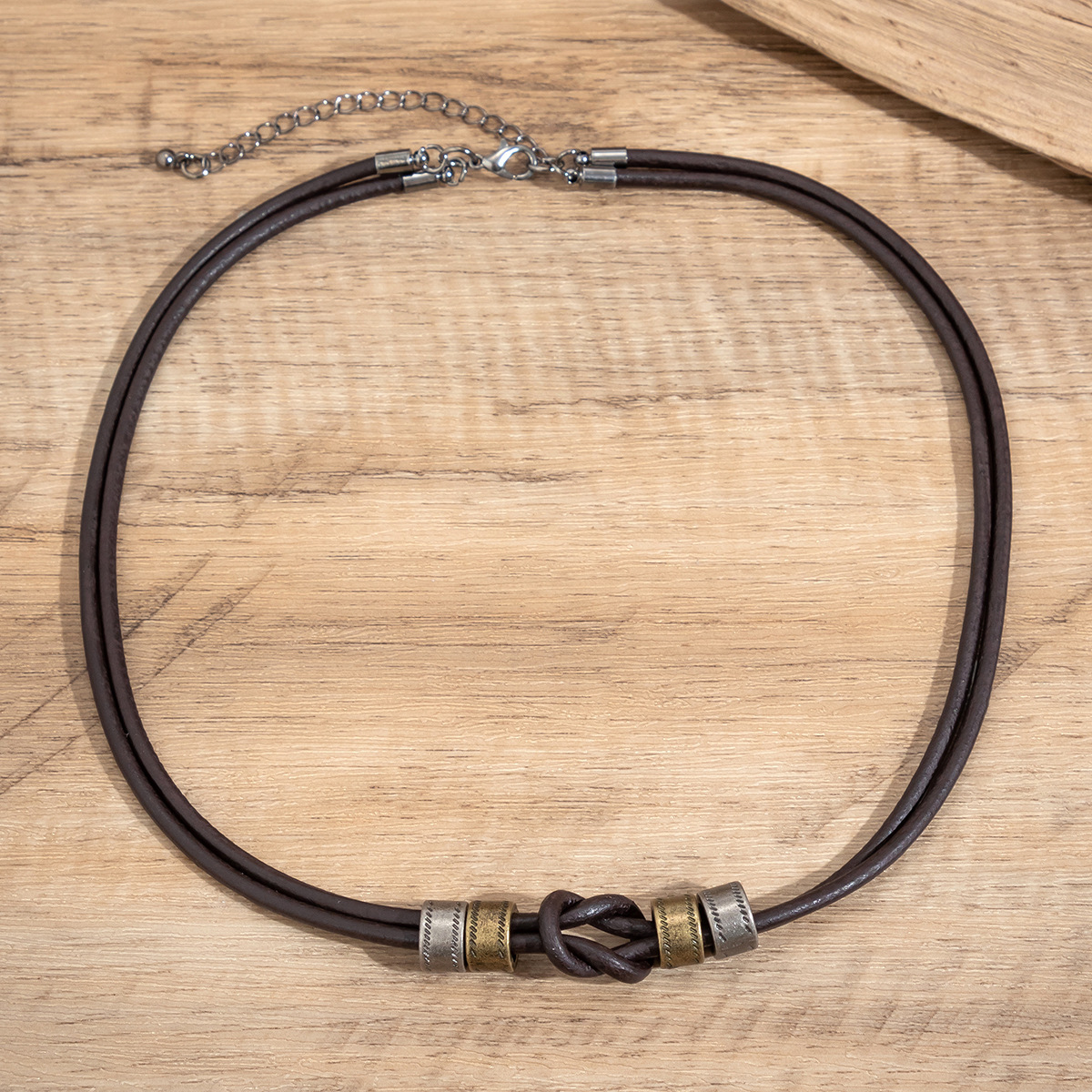 okos men's jewelry Eco-Friendly Geometric PU Leather Alloy Men's Bracelets & Necklace | Grunge Ethnic urban outfitters men's jewelry Style Collection 24 karat gold men's jewelry