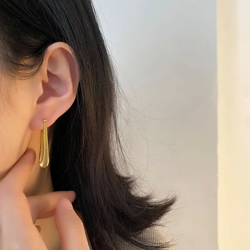 quince fine jewelry Affordable Classic U-Shaped 18K Gold Plated Titanium Earrings amy's fine jewelry - Ethical Timeless Beauty Gift fine jewelry jacksonville fl