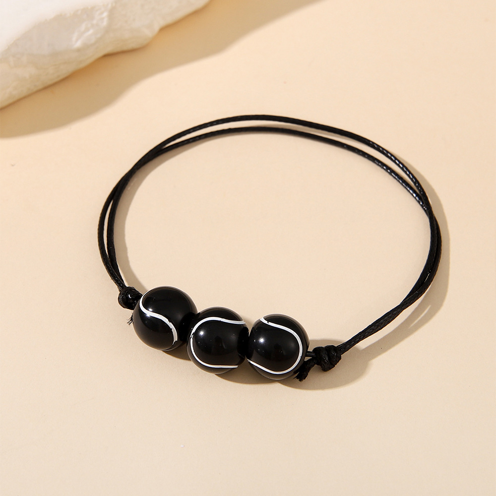 stainless steel fashion jewelry Colorful Acrylic Leather Sports Bracelets fashion jewelry vendors - Sparkling One-of-a-Kind Basketball & Football Bold Design long necklaces fashion jewelry