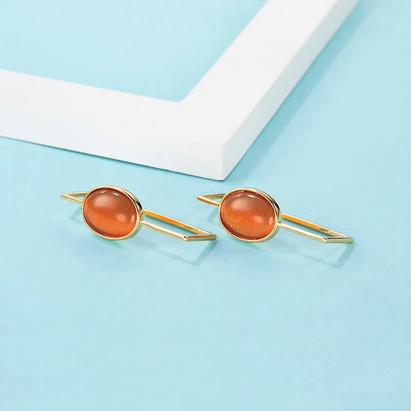 vena fine jewelry Elegant Dainty Opal Square Gold-Plated Waterproof Ear Studs - fine jewelry on qvc Formal Jewelry Wholesale uncommon james fine jewelry