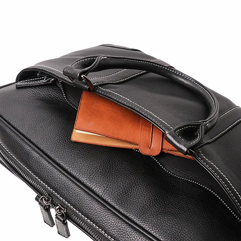 zip lock bags Retro Matte Men's Genuine 3.5 bags Leather Briefcase: Weatherproof Crossbody Bag with Large Capacity for Computers naghedi bags