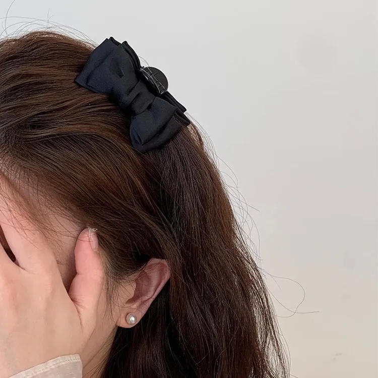 22k gold hair accessories Eco-Friendly Tailor-Made Boho Chic Satin Hair Claws with Elegant 2010 hair accessories Bow Knot Design 70s hair accessories uk