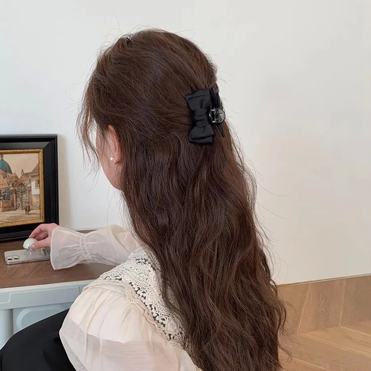 hair clip 3d print Eco-Friendly Tailor-Made Boho primark hair accessories Chic Satin Hair Claws with Elegant Bow Knot Design kitsch hair accessories