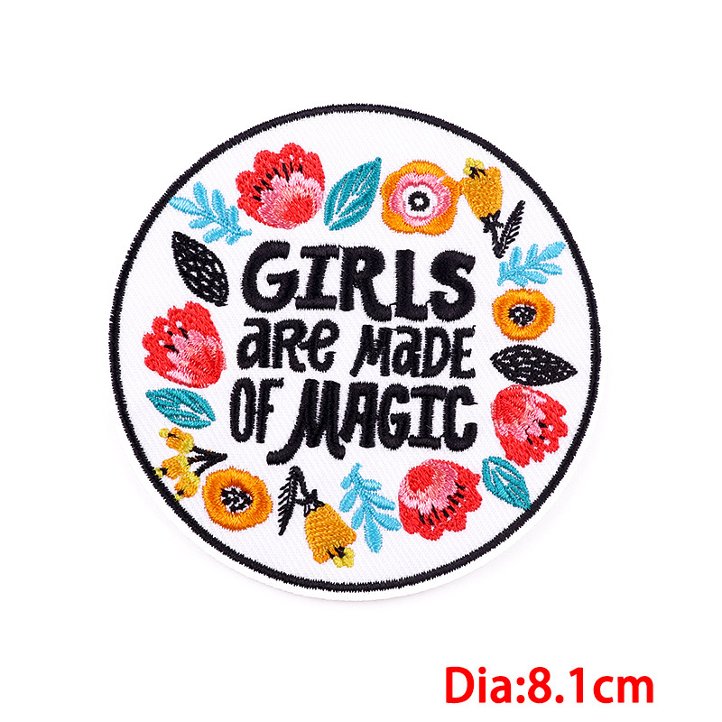 17th century women's clothing Premium Minimalist Embroidered Punk Letter Cloth Sticker - Affordable Luxury Patch unique women's clothing (1 Piece) 7xl women's clothing