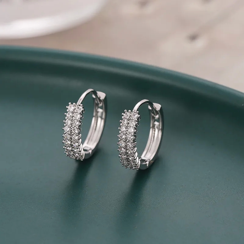 brilliance fine jewelry rings Exquisite Luxury Copper Zircon Earrings: Rare, Fashion-Forward Statement with Eye-Catching fine jewelry india Appeal jim bartlett fine jewelry