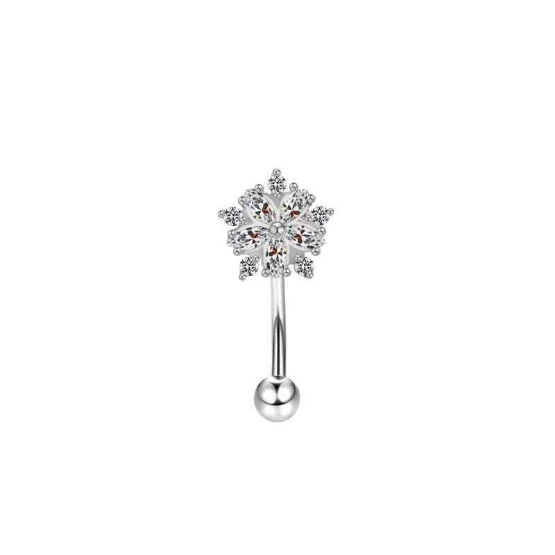 cheap fine jewelry 925 Luxury Heritage-Inspired White Gold Plated Zircon Eyebrow Nails - Rustic Grunge Style fine jewelry kendra scott in Bulk tara fine jewelry