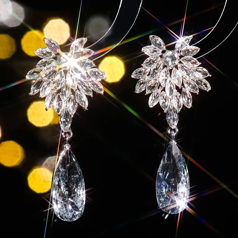 fashion jewelry vienna Budget-Friendly Trendsetting Rustic Zircon Rhinestone Drop Earrings - Celebrity Style Geometric bedido fashion jewelry Inlay Pair international fashion jewelry & accessory show 2024