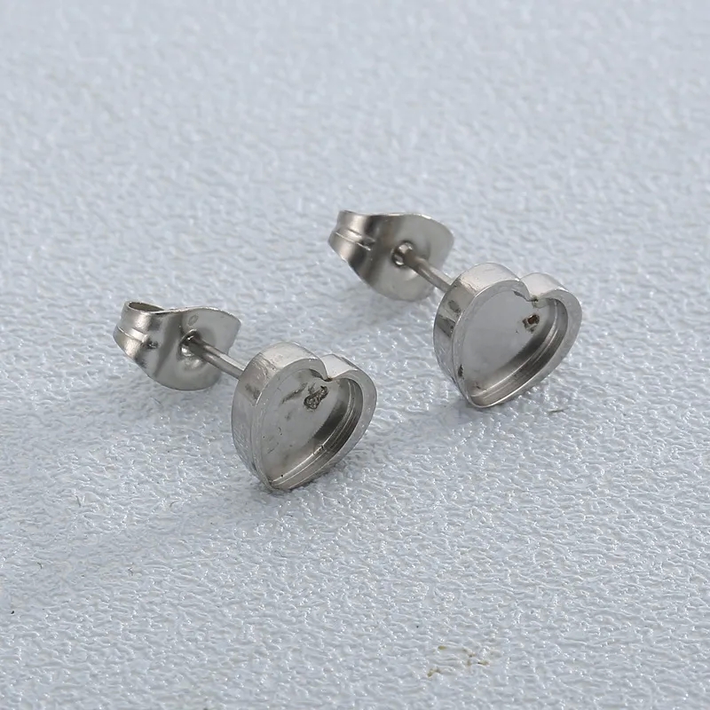 fine jewelry sets for women Exclusive Glossy Heart-Shaped Stainless Steel 18K Gold-Plated disney fine jewelry Ear Studs - Classic Tailor-Made Design belk fine jewelry
