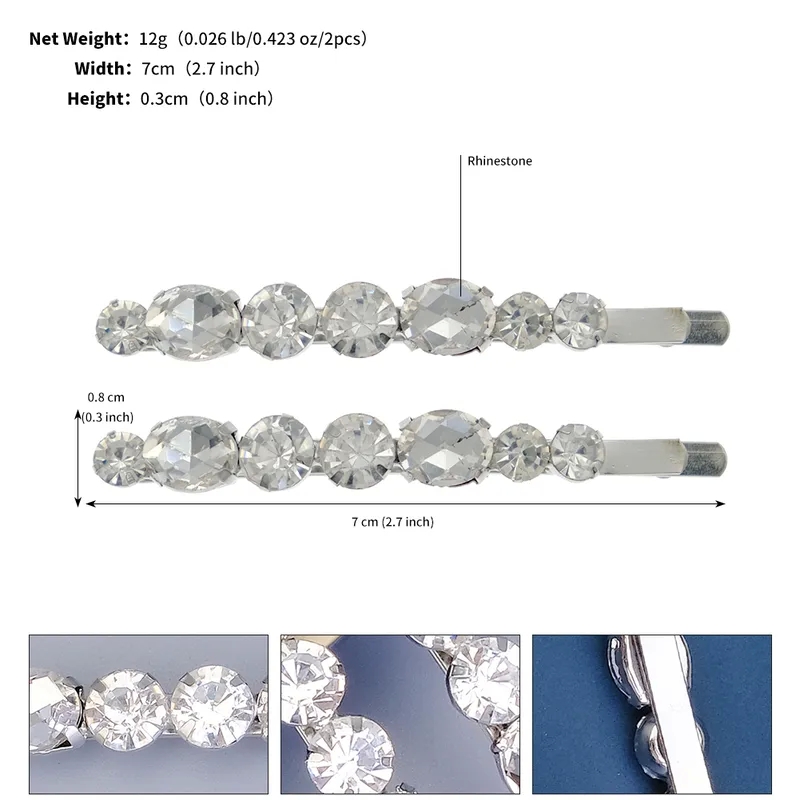 hair pieces 7 letters Stylish Minimalist Women's Rhinestone 90s grunge hair accessories Hair Clip - Trendy Lightweight Fashion Accessory emo hair accessories