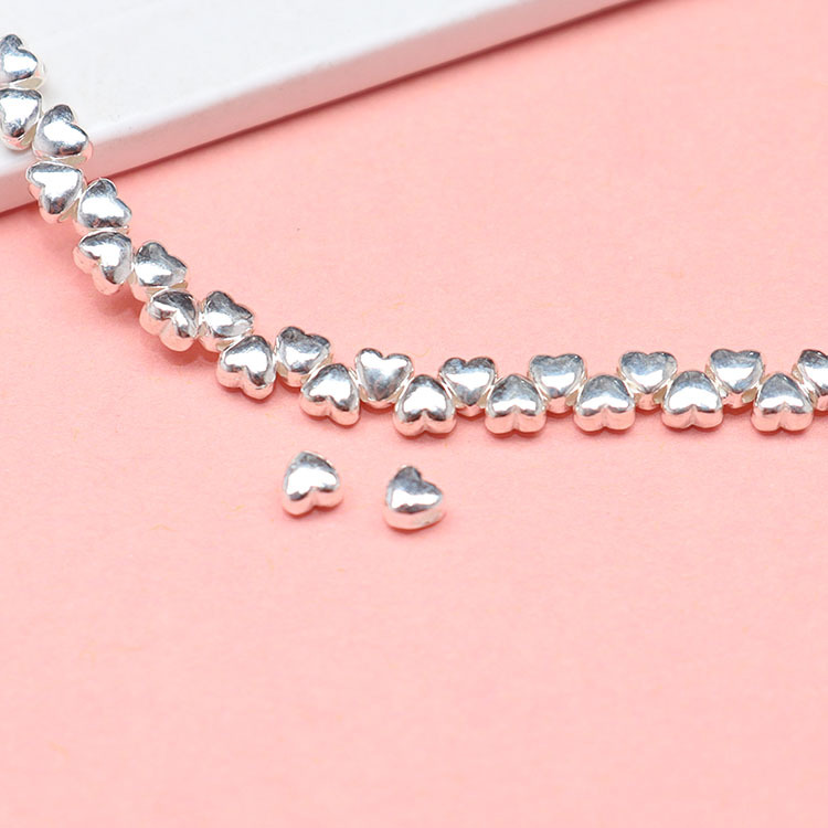 jewelry design quotes Premium Non-Toxic 925 Sterling Silver Heart Charm 3.5*3.2*2.6mm kids jewelry making kit with 1~1.9mm Hole - High-End Jewelry Accessory jewelry making las vegas