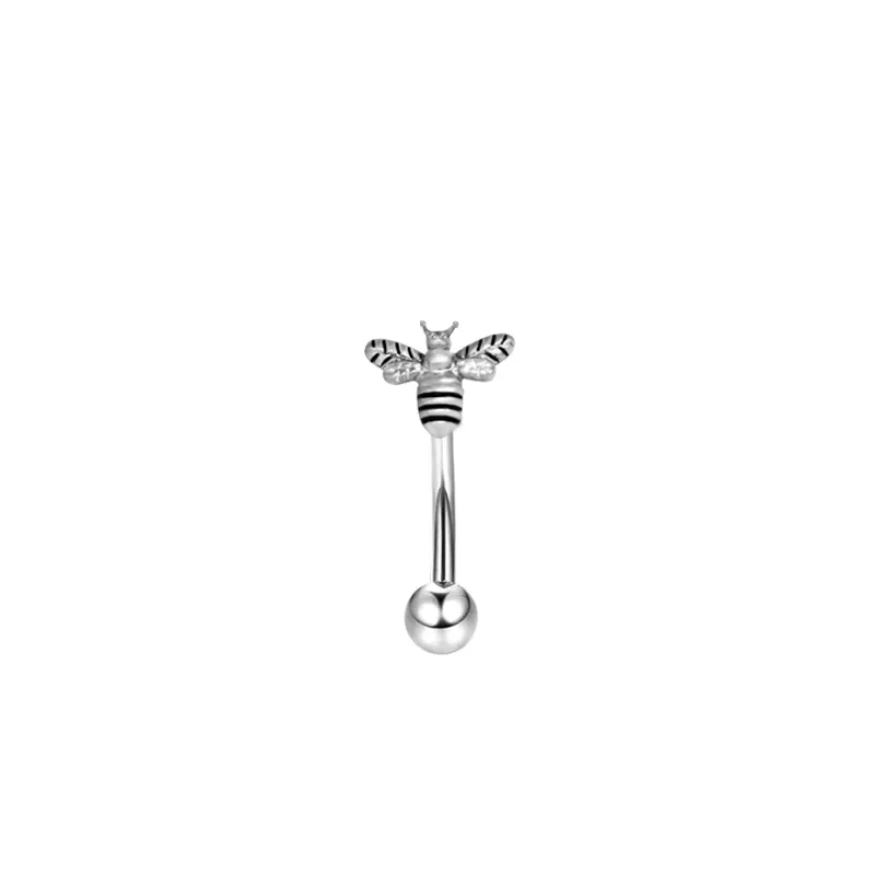 lucy's fine jewelry Luxury is fine jewelry real Heritage-Inspired White Gold Plated Zircon Eyebrow Nails - Rustic Grunge Style in Bulk cisneros fine jewelry