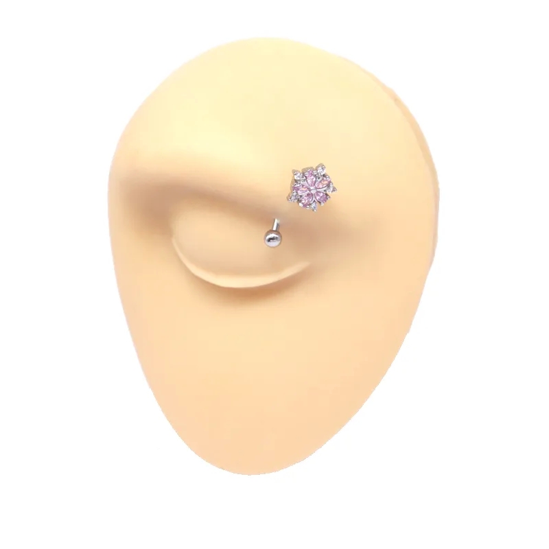 rivard fine jewelry Luxury Heritage-Inspired White Gold Plated elite fine jewelry Zircon Eyebrow Nails - Rustic Grunge Style in Bulk hermans fine jewelry