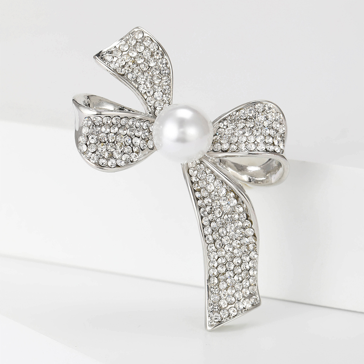 rose club fashion accessories Artisan-Made Genuine Alloy Brooch with Knot Design & Inlaid Pearls, Rhinestones quirky fashion accessories - Elegant and Masculine Accessory chetna fashion accessories private limited