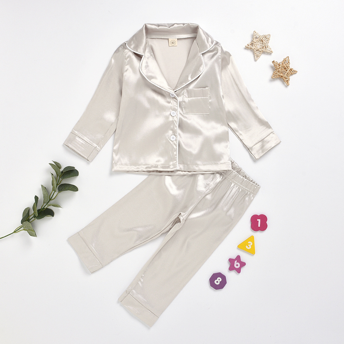 vianna baby kids Romantic Delicate Polyester Chiffon Loungewear Set baby or kids' shoes - Vibrant Solid Colors baby 0