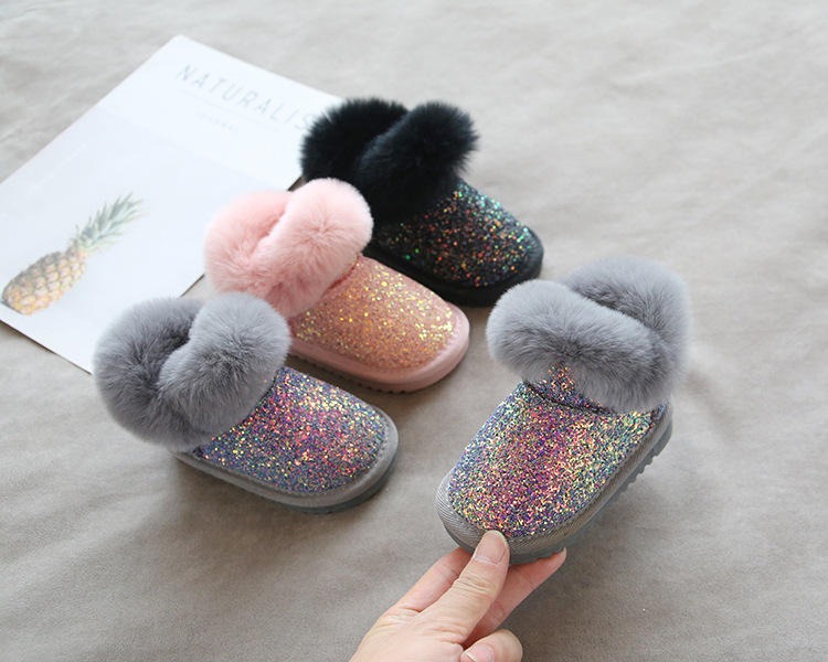 baby kids 2 years Boho-Inspired Ethnic Sparkling Waterproof Women's Round Toe Casual baby kids usa Snow Boots baby blue 8s