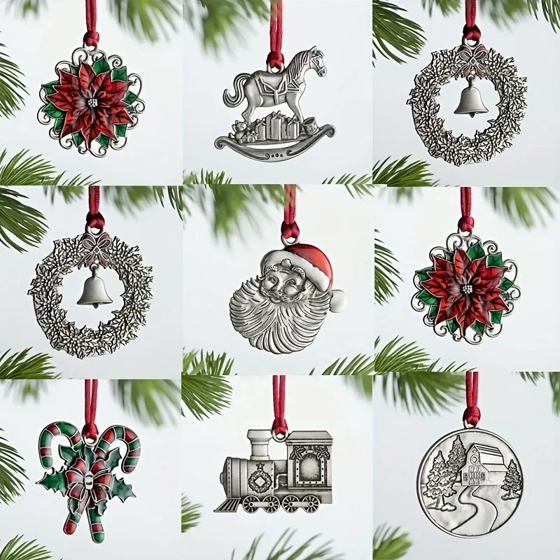 Modern Classic Design Santa Claus Ornaments - Quick & Exquisite Recycled Christmas Decorations