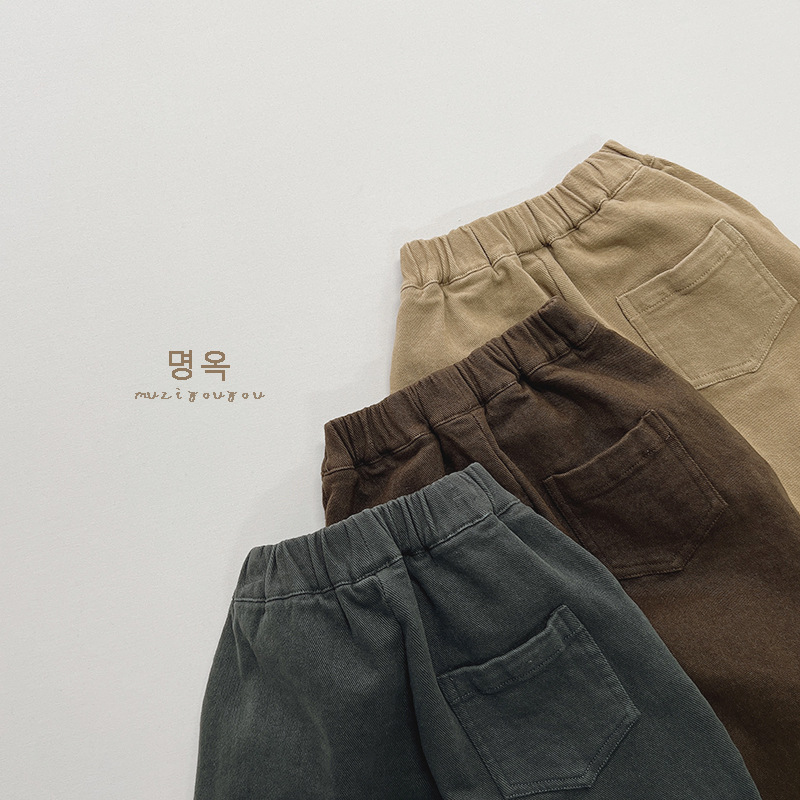 earth baby and kids Rare Shiny Soft Cotton Boys Pants - Wholesale Skin-Friendly baby kids video song Solid Color Style baby kids the movie