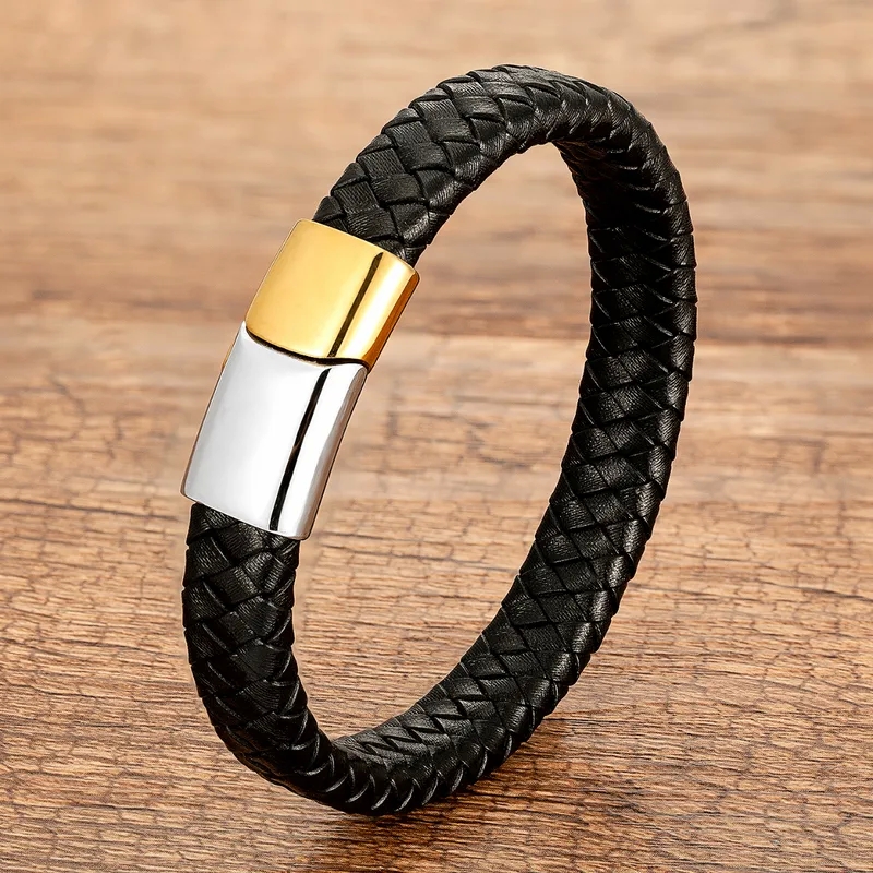effy men's jewelry Lightweight Non-Toxic Stainless Steel Men's Bracelet with men's jewelry nearby Retro Magnetic Braid & Glam Vibe men's jewelry urban outfitters