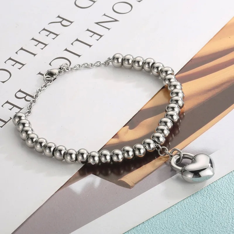 fine jewelry lisbon Vintage henry's fine jewelry Romantic Heart-Shaped 18K Gold-Plated Titanium Steel Bracelets - Polished Edition, Limited Time Offer qvc ultra fine jewelry