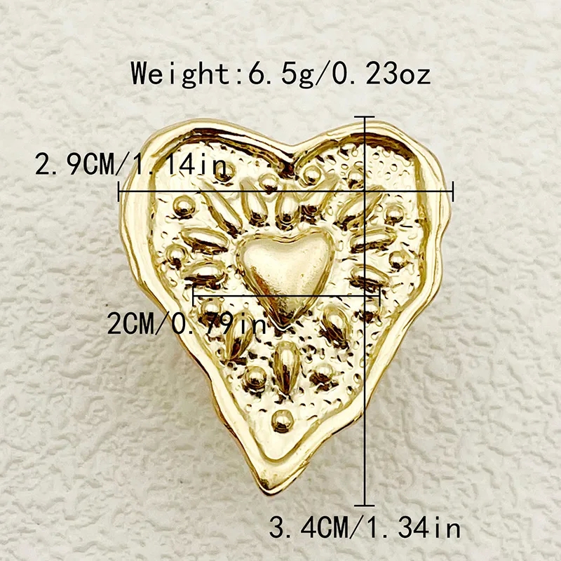 fine jewelry london Ethically Crafted 14K spanos fine jewelry Gold Plated Stainless Steel Bohemian Heart Ring - Delicate Vintage-Inspired Design kohl's fine jewelry
