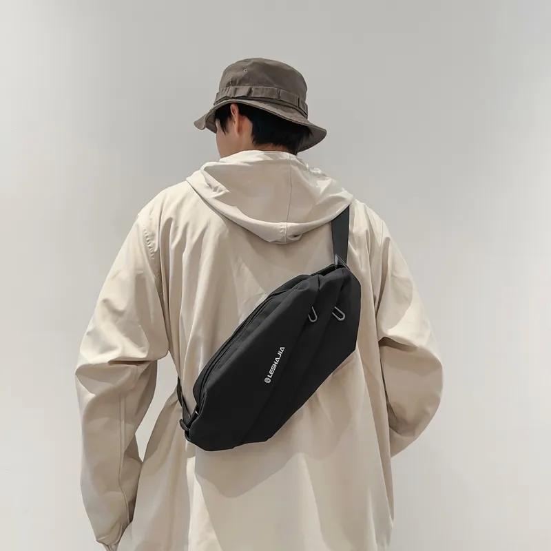 formal elegance Retro Shiny Unisex Nylon Waist Bags - Upcycled Sporty eye-catching Fanny Packs with Vintage Vibes bold design