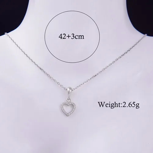 high end jewelry lines Adjustable Genuine how to become a high end jewelry designer Inlay Zircon Heart Jewelry Set 925 Sterling Silver Vibrant Hand-Engraved Valentine’s Gift what is high quality jewelry