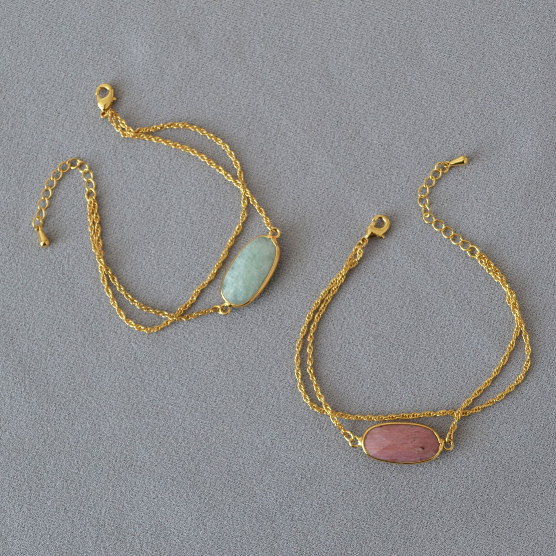 high end sea glass jewelry Elegant High-Fashion Gold-Plated high end vintage gold jewelry Bracelet with Natural Stone for Timeless Glamour high end jewelry gemstones